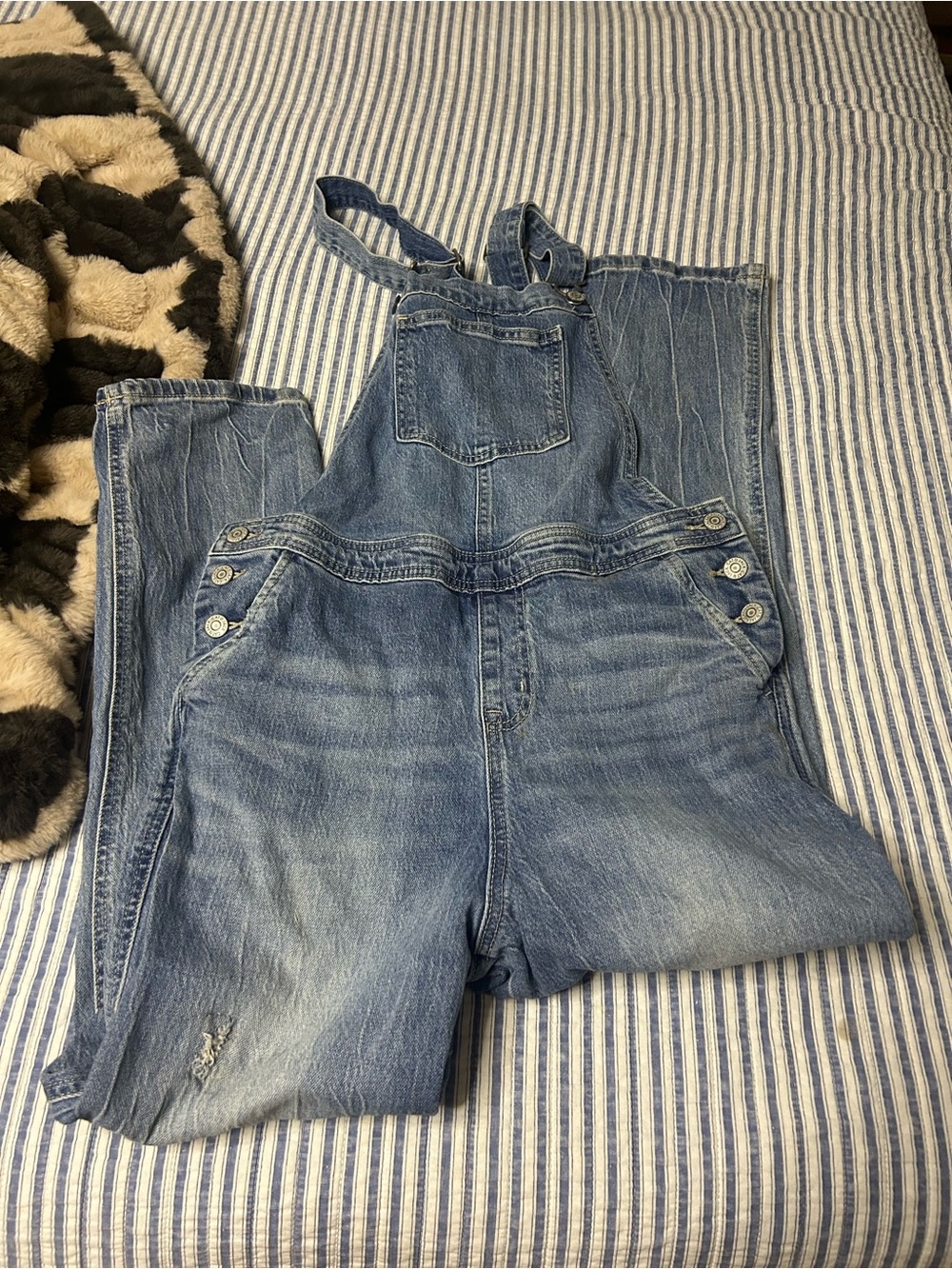 Cat & Jack Light Blue Denim Kids Overalls